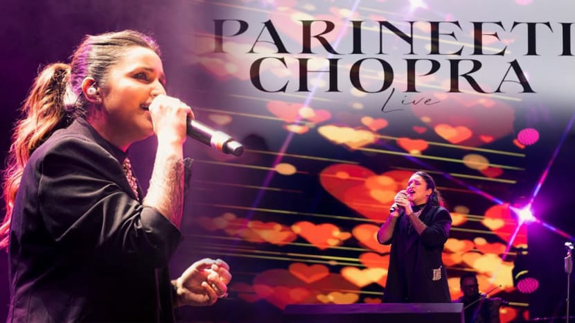 Parineeti chopra first live singing performance in mumbai festival 2024 