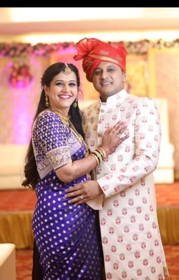 Abhishek Ghosalkar and Wife Tejswi ghasolkar _ 2