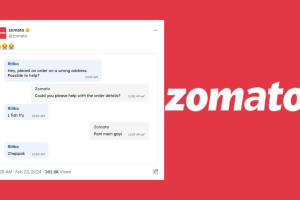 Customer orders 1 fish fry Zomato responds with Paani mein gayi Zomato shared the post on social media platform X