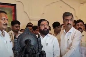 CM Eknath Shinde came to Satara and wished Udayanraje on his birthday