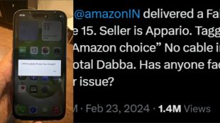 Man received fake iPhone 15 from amazon