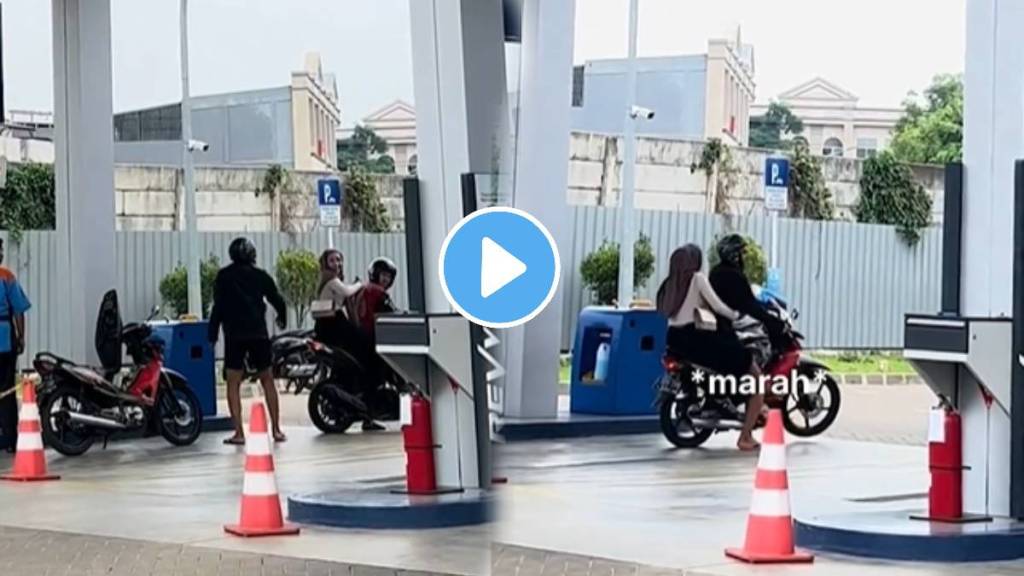 woman mistakenly sat on another person bike instead of boyfriend funny video