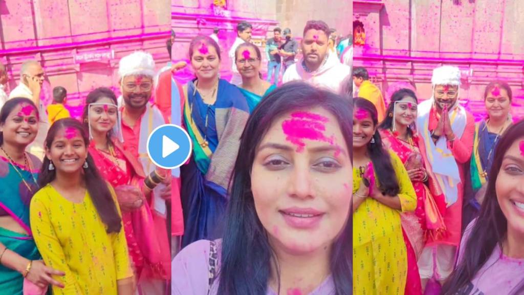 bigg boss marathi fame sonali patil brother married, actress visit jyotiba temple with family