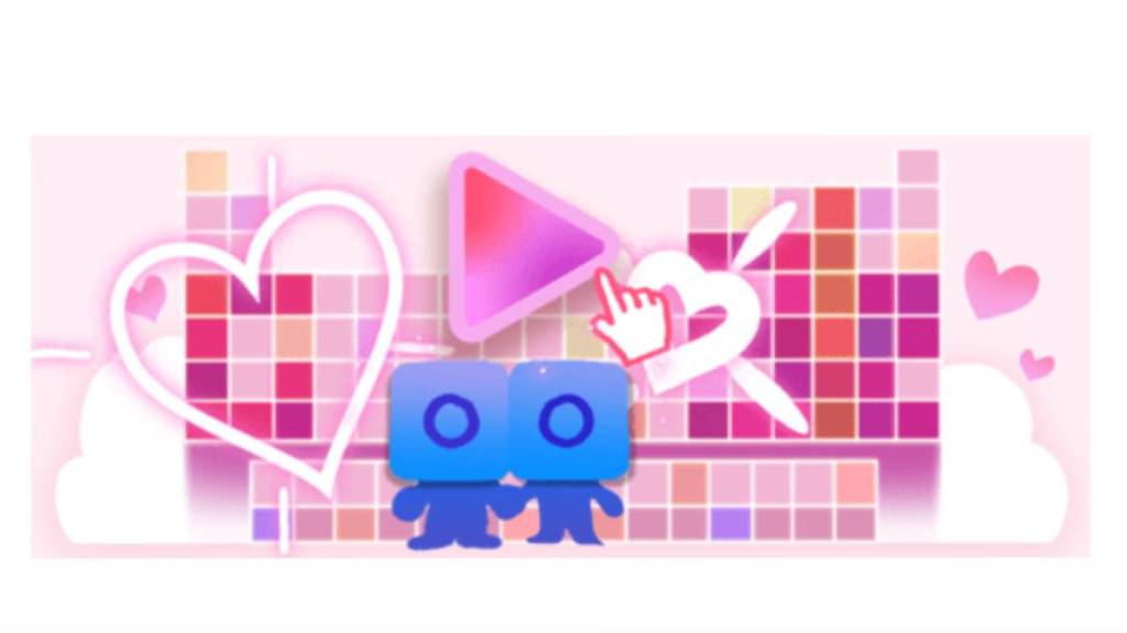 Google Celebrate Valentines Day 2024 With Doodle Play chemistry Quiz Game to find your partner