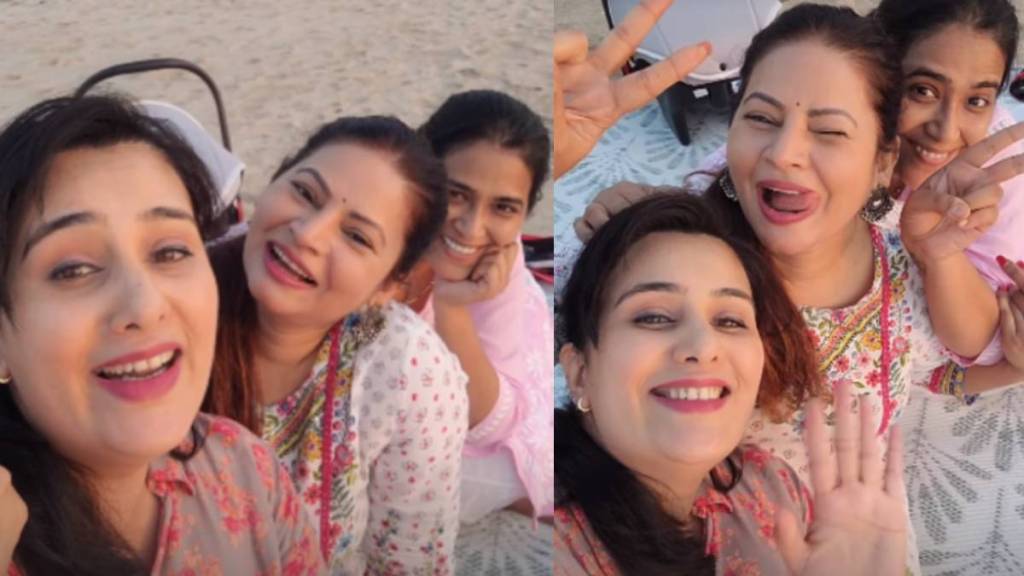 marathi actress sai lokur met megha dhade and Sharmishtha Raut after one and half years