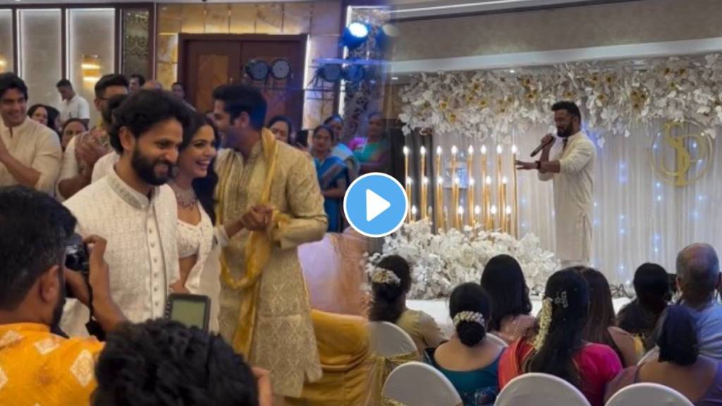Pooja Sawant and Siddhesh Chavan unique ways welcome in engagement ceremony