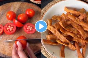 How To Make Home Made Crunchy Tomato Sticks For Evening tea Time Snack Note The Recipes