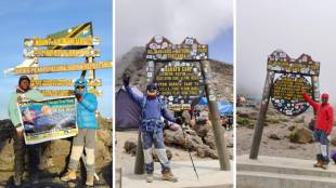 Kilimanjaro climbed by youth