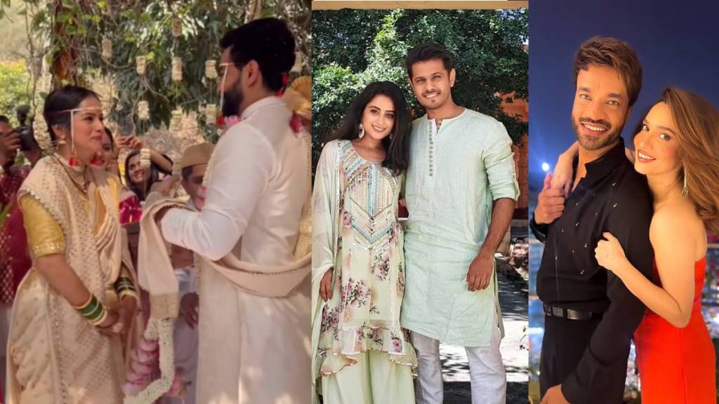 Aishwarya Sharma and Neil Bhatt attend Titeeksha Tawde and Siddharth Bodke Wedding