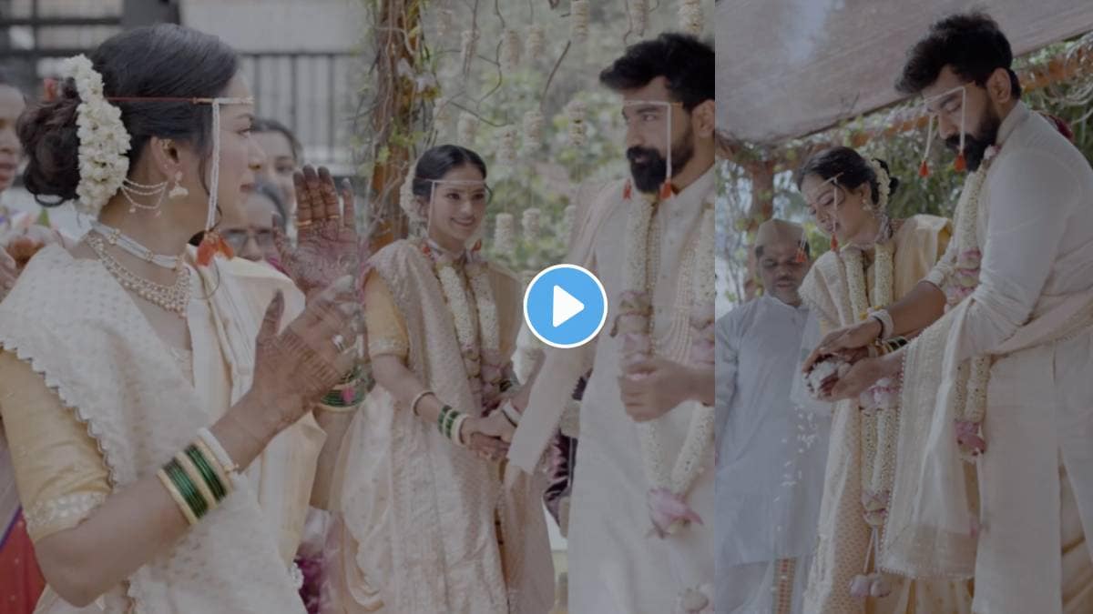 Satvya Mulichi Satavi Mulgi fame Titeeksha Tawde share first Wedding video