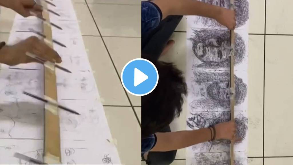 Man Draws Ranveer Singhs Ten Iconic Characters at the same time On Sketchbook Actor Replies Video