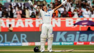 Yashasvi Jaiswal scored a double century in the second innings of the third Test match against England