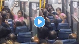 two woman quarrel over opening a window in a moving bus they beat each other with slippers watch video
