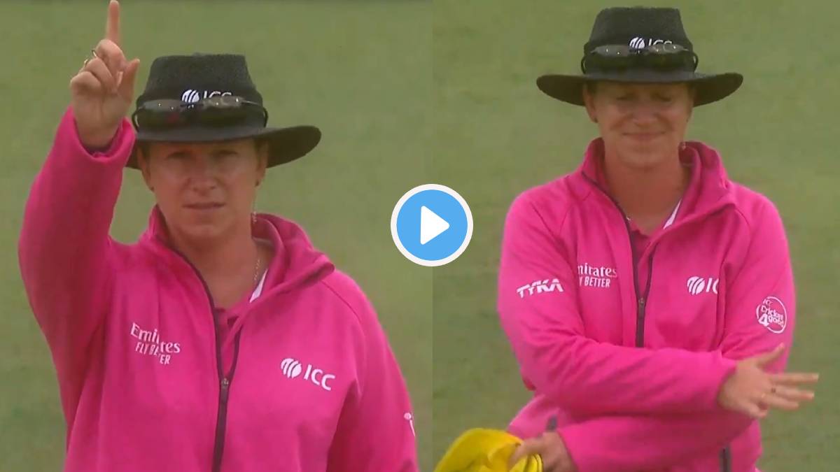 funny video of the umpire in the Australia vs South Africa women's