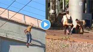 Mumbai local Video: Man Jumps On Railway Tracks