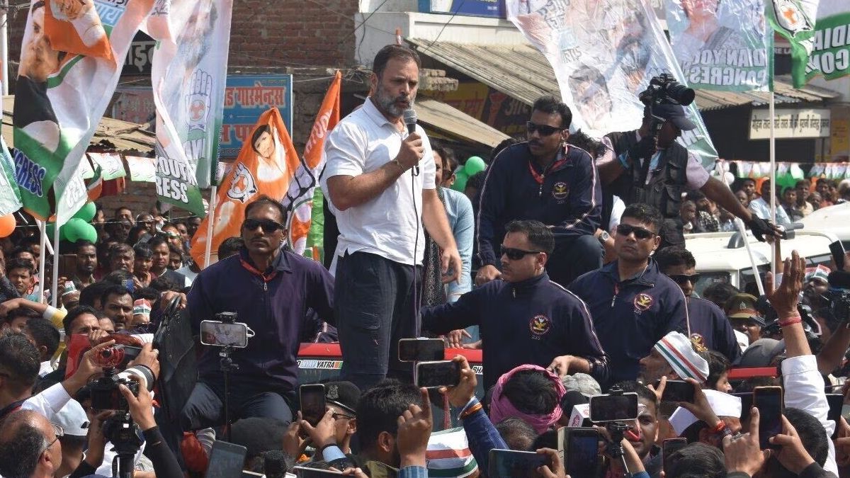 Rahul Gandhi in Amethi Bharat Jodo Nyay Yatra