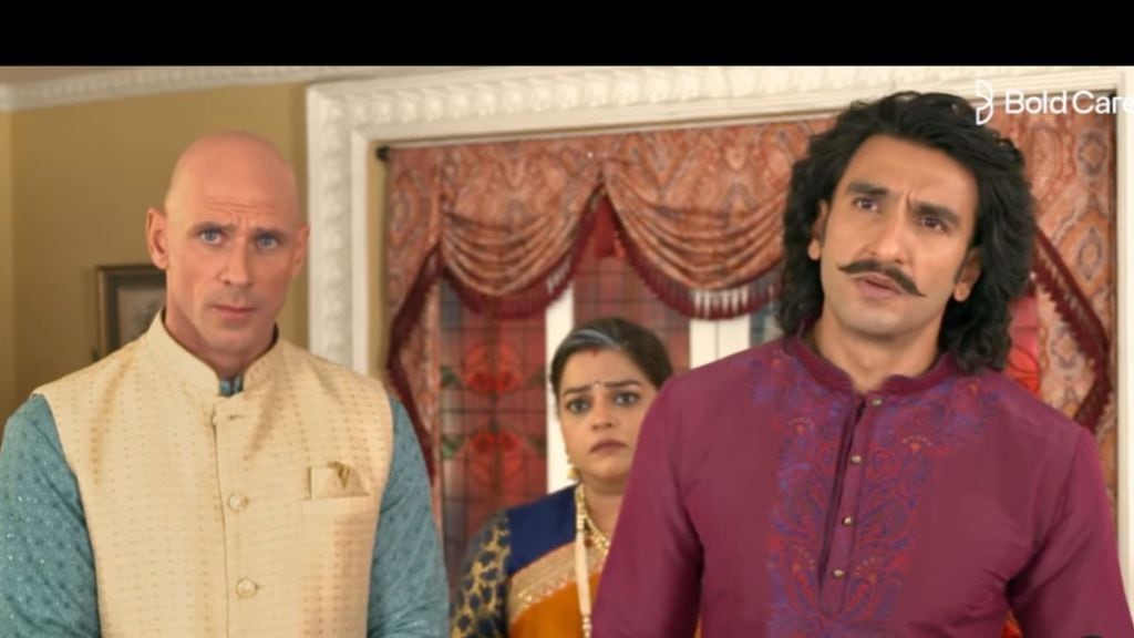 Ranveer Singh collaborated with Johnny Sins for an ad memes