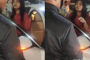 Sowmya Janu Assaults Traffic Home Guard