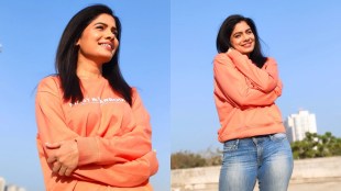 Suruchi Adarkar Orange SweatShirt