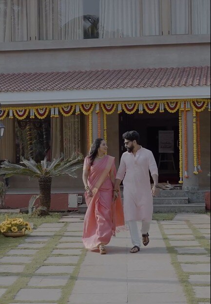 Titeeksha Tawde-got-married-to-drishyam-2-fame-Siddharth-Bodke