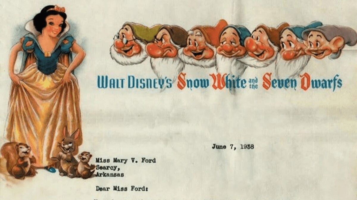 Women do not do any Creative work Job rejection letter sent by Walt Disney to woman in 1938 goes viral