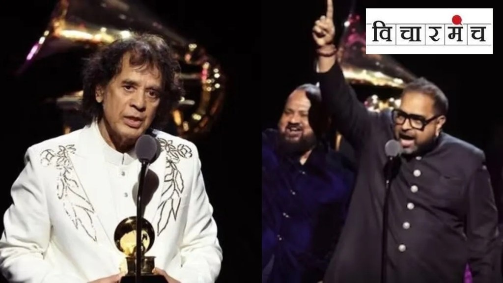 five indian artists honored with the grammy awards marathi news, grammy awards marathi news, zakir hussain grammy award marathi news,