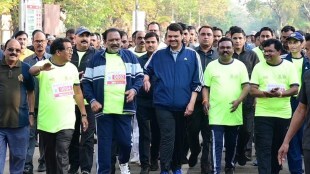 gadchiroli dcm devendra fadnavis marathi news, dcm devendra fadnavis morning walk gadchiroli marathi news