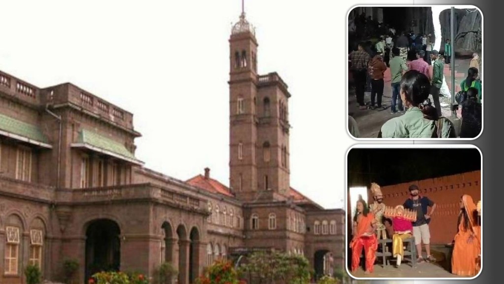 pune university ramayana drama controversial arrested lalit kala kendra