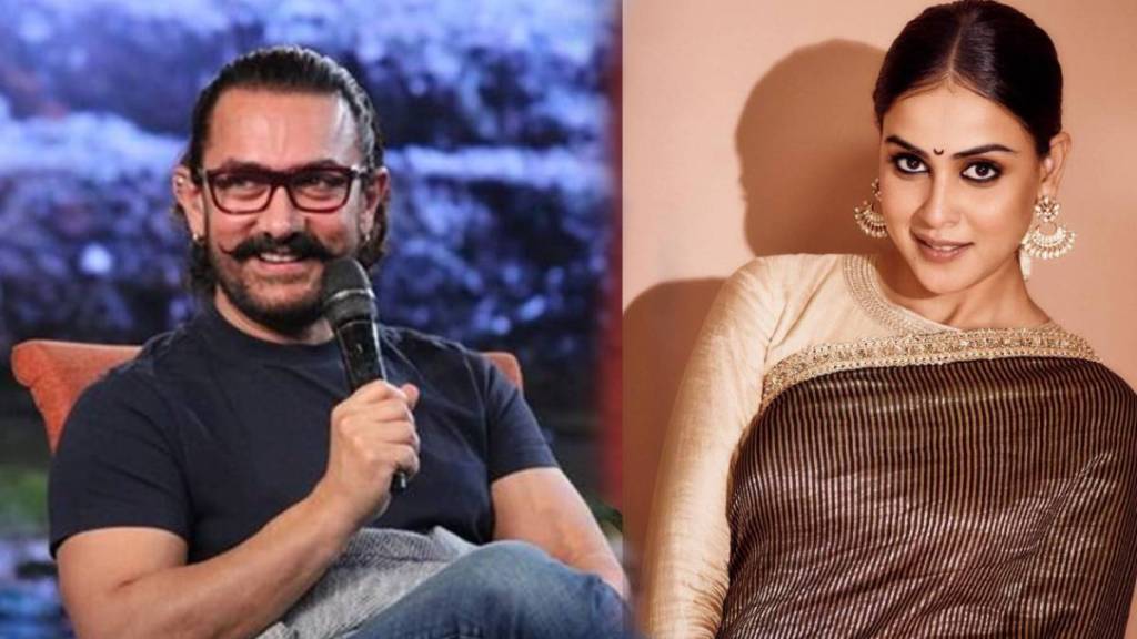 genelia deshmukh to play female lead opposite with aamir khan