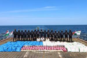gujarat drug bust indian navy seizes 3300 kg of drugs in Gujarat