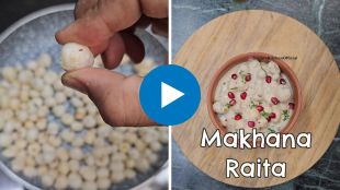 how to make makhana raita recipe