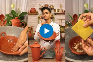 kitchen tips how to clean clay vessel