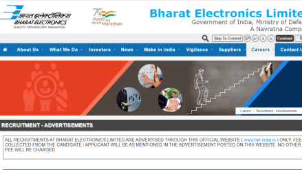 Bharat Electronics Limited Trainee Engineer 517 vacancies Last Day 13 March