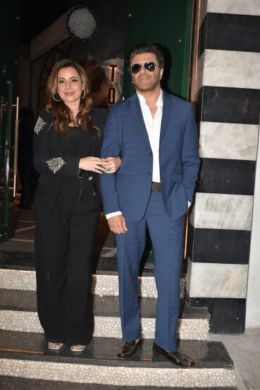 Neelam Kothari and Sameer Soni attended gauri khans torii restaurant
