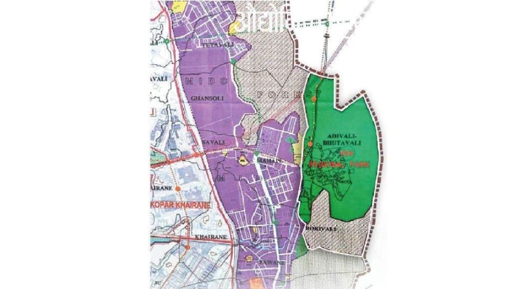 New Town on Green Belt in Navi Mumbai The reservation of park in the municipal development plan has been cancelled