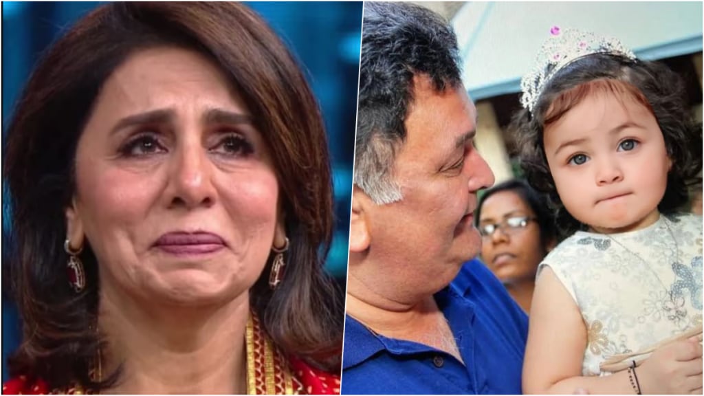 neetu kapoor reacts on rishi kapoor with granddaughter raha viral edited picture