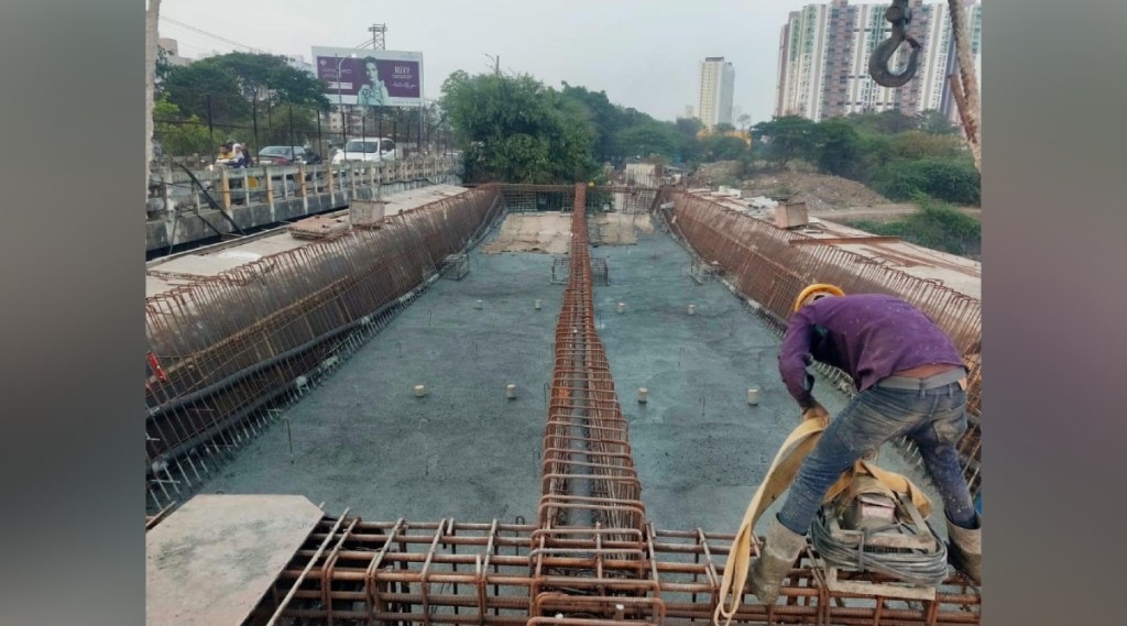 Construction parallel bridge Pavana river Pimpri and Pimple Saudagar progress slowly