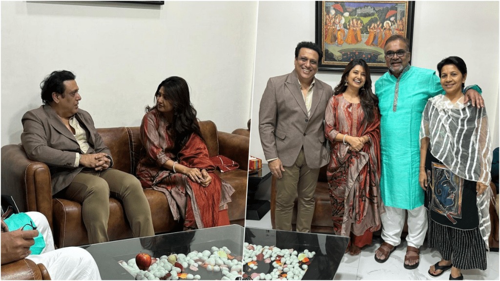prajakta mali great bhet with bollywood superstar govinda