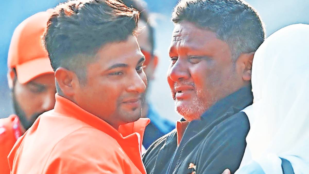 it was my dream to play for india in front of my father says sarfaraz khan