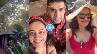 spruha joshi enjoying goa vacation with husband