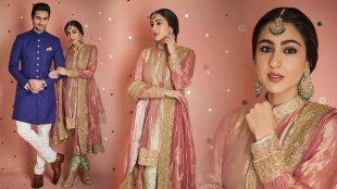 sara ali khan look in anant ambani radhika merchant pre wedding