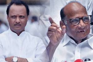 Ajit Pawar and Sharad Pawar