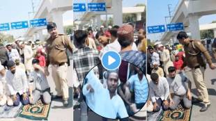 Police officer kicks Men offering Namaz Near Mashid In Delhi Suspended What Happened Exactly Why Officer Kicked Men Traffic Jam