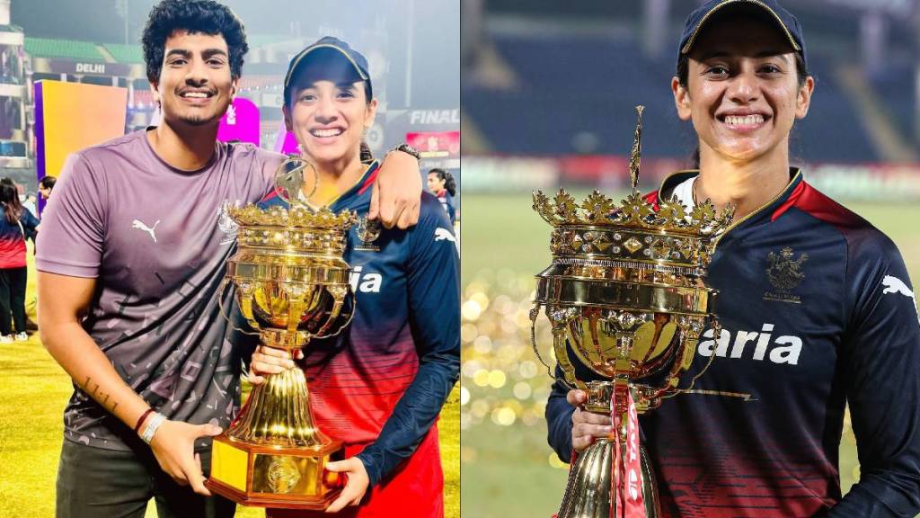 Palash Muchhal shared a photo with Smriti Mandhana