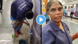 Viral Video IAS officer Awanish Sharan shares video of cleaning staff struggle with public spit stains