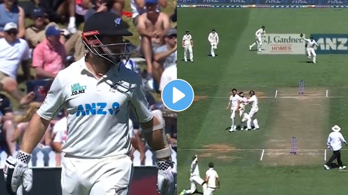 NZ vs AUS : केन विल्यमसन सहकारी खेळाडूला धडकला, अन् १२ वर्षात पहिल्यांदाच घडलं ‘असं’, VIDEO होतोय व्हायरल