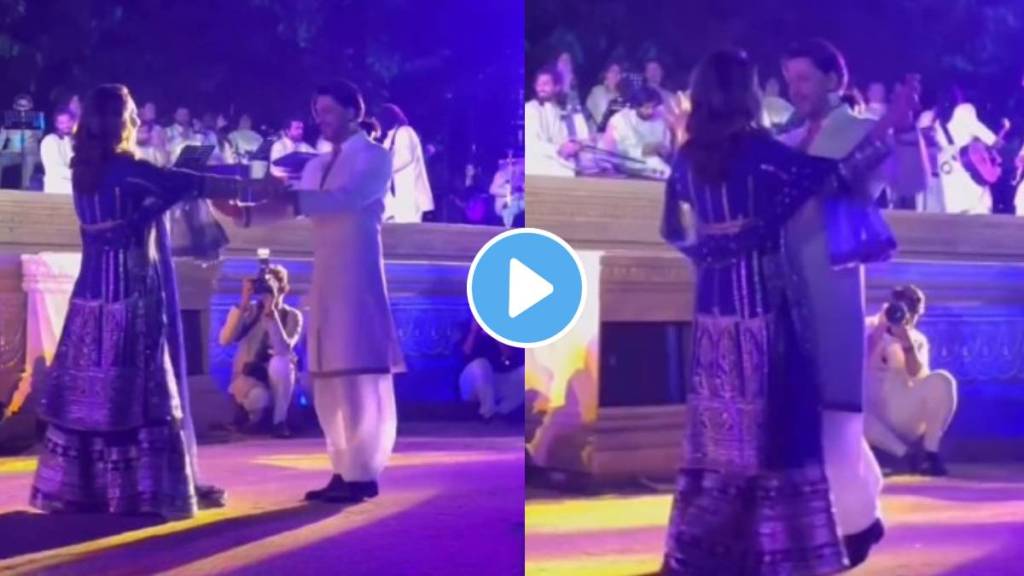 Shahrukh khan romantic dance with wife gauri khan in Anant Ambani Radhika Merchant Pre-Wedding video goes viral