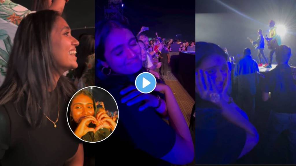 sairat fame Rinku Rajguru with Gauri Ingawale attend arijit singh live Concert video viral