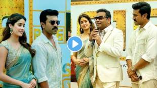 South superstar ram charan and janhvi kapoor starr rc17 film pooja ceremony video viral