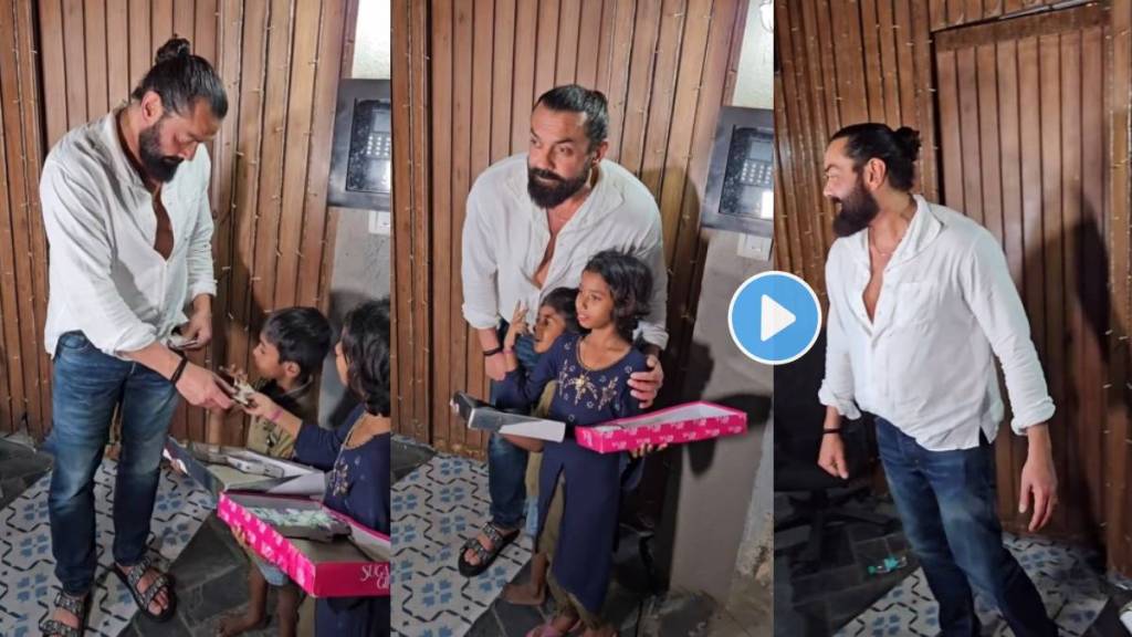 bollywood actor bobby deol have 500 rupees two poor children video gone viral